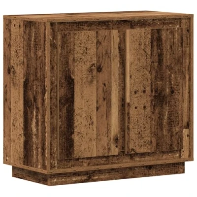 Image of vidaXL Rustic Sideboard Reclaimed Wood Furniture with Weathered Finish Dining &amp; Living Room Storage Cabinet