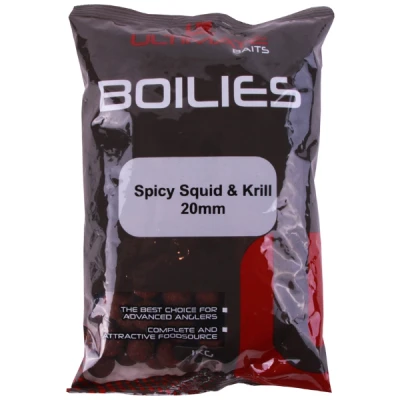 Image of Ultimate Baits Boilies 20mm 1kg Spicy Squid &amp; Krill