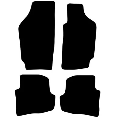 Image of Carsio Carpet Car Mats For VW Fox 2006 Onwards Tailored Fit Floor Mat Complete Accessory Black Custom Fitted All Weather, Anti Slip Backing &amp; Trim