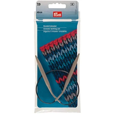 Image of Prym Circular Knitting Needle, Aluminium, Grey, 7 mm