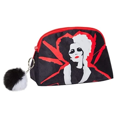 Image of Cruella Make Up Bag for Women Disney Villians Cosmetic Toiletries Plush Pencil Case