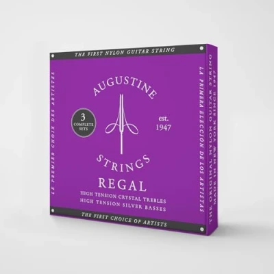 Image of Regal Blue High Tension Premium Crystal Nylon Classical Guitar Strings 3 Pack
