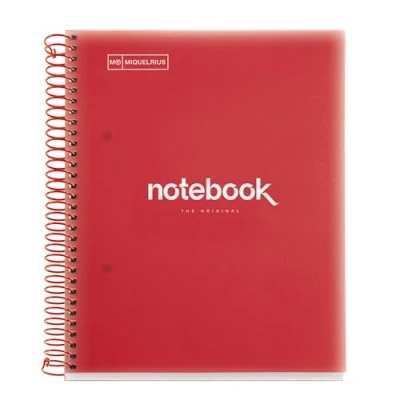 Image of Miquelrius 49948 Notebook A5 120 Horizontal 90 Grams PP Emotions Red