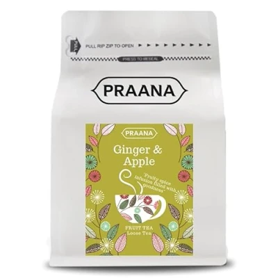 Image of PRAANA TEA Ginger and Apple Fruit Tea, 100 g, 511