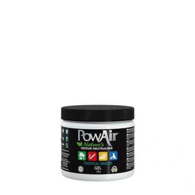 Image of PowAir Gel Natural Odour Neutraliser Tropical Breeze Fragrance Effective Home Eliminator with Essential Oils (732g)