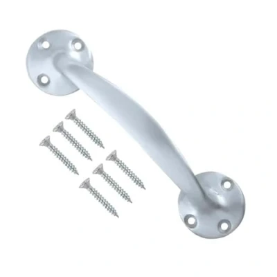 Image of TERF® Heavy Duty Traditional Vintage Style Bow Door Pull Handle Aluminium 150mm (6 inch) Including Fixing Screw for Kitchen Cupboard Cabinet Drawer Pack of 1