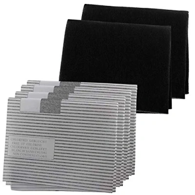 Image of SPARES2GO Cooker Hood Grease Filter Kit for Tecnik Kitchen Extractor Fan Vent (4 x Grease, 2 Carbon Filters)