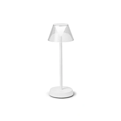 Image of LOLITA Dimmable Integrated LED Table Lamp White, In Built Switch, 3000K, IP54