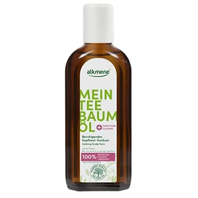 Image of alkmene My Tea Tree Oil Scalp Tonic 250 ml Itching Relief 100% Confirmed Natural Oil, Vegan &amp; Climate Neutral Soothing Hair Water for Dry Itchy
