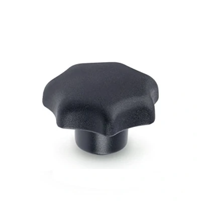 Image of Ganter Standard Elements DIN 6336 KT 25 K Stern Handles with M5 Threaded Bushing, Black, 40 M6