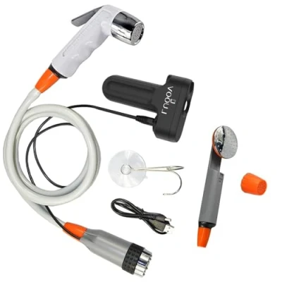 Image of Bidet Handheld Water Sprayer,Camping Shower Portable Rechargeable 2200mAh Battery Powered