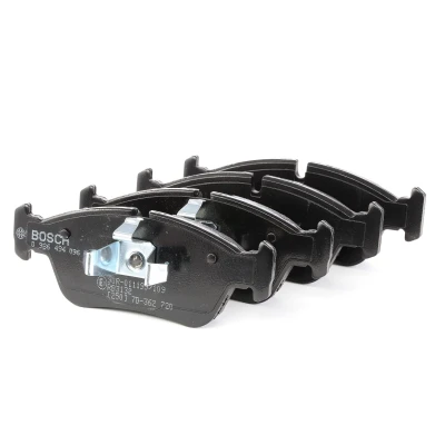 Image of 8347D122, BP1006, E190R011199109 Brake pad set BOSCH 0 986 494 096 Low Metallic with piston clip, anti squeak plate BMW: 3 Saloon, 1 Hatchback