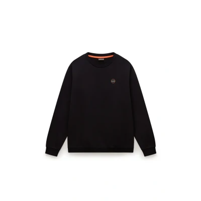Image of Napapijri Badge Sweatshirt, Men&#039;s, Size: Small, Black beauty