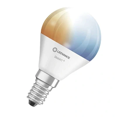 Image of LEDVANCE Smart LED Lamp with WiFi Technology, E14 Socket, Dimmable, Dimmable Light Color (2700 6500K), 40W Replacement, SMART+ Mini Tunable Bulb White, Pack of 3