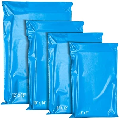 Image of YUNJU 60 Mixed Mailing Postal Self Seal Closure Plastic Bags Envelopes for Posting Clothes, Postal, Packaging, Shipping Tempered Proof, Secure Medium Postage Sizes Purple