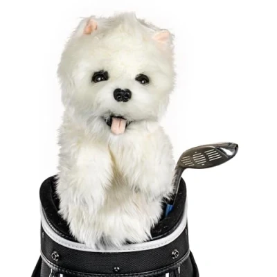 Image of Daphne&#039;s Novely Headcover Westie, Off white