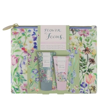Image of Heathcote &amp; Ivory Flower Of Focus Nourish Glow Velvet Washbag