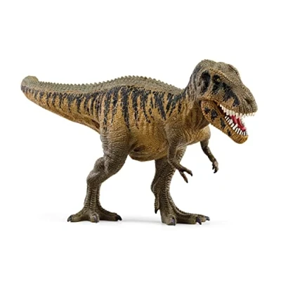 Image of schleich Dinosaurs 15034 Large Realistic Tarbosaurus Toy Figure King Size Prehistoric World Dinosaur Jurassic Planet Movable Jaw Action Gift for Boys and Girls, Kids Ages 4+