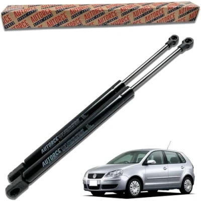 Image of AUTORCE 2 Pcs Rear Tailgate Boot Gas Struts Intended For VW Polo 9N 2001 2009 Lift Support Shock Absorber System 380 (N) 500 MM 6Q6 827 550 C