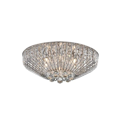 Image of Carlo 6 Light Flush Polished Chrome Ceiling Fitting