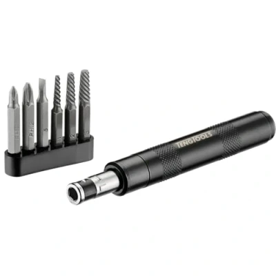 Image of Teng Tools 7 Piece 1/4 Inch Drive Mini Reversible Manual Hand Impact Driver/Extractor Set IDSE7