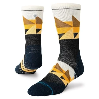 Image of Stance Crew Socks Merino Wool Condor Mid Wool, Black Large