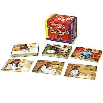 Image of Stages Learning SLM005 Language Builder Sequencing Flash Cards Picture Story