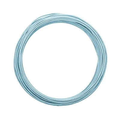 Image of Vaessen Creative Embossed Round Aluminium Wire, Ice Blue, One Size