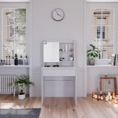 Image of Vicco Vanity table Laura, White, 70 cm