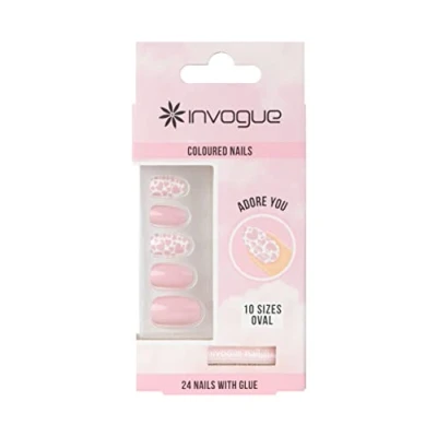 Image of Invogue Valentines Oval Nails Adore You
