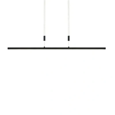 Image of Lindby LED hanging light Arneja, black, CCT, height adjustable