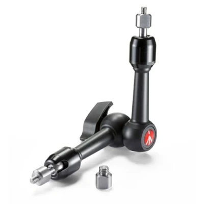 Image of Manfrotto 244MINI Arm Mini with Interchangeable 1/4 inch Attach and 3/8 Adapter, black