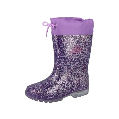 Image of Lico Powerlight W Blinky Rain Boot, Purple Pink Silver, 13 UK Child