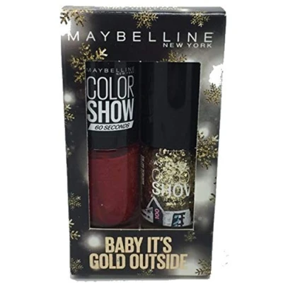 Image of Maybelline Have Yourself A Merry Little Mani Duo Nail Polish Set Baby Its Cold Out Side