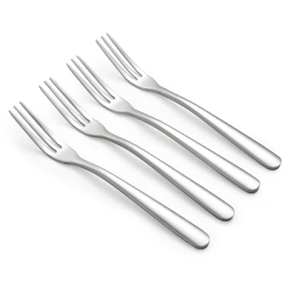 Image of Mini Dessert Forks Stainless Steel Set Small for Salad Fruits (F4)