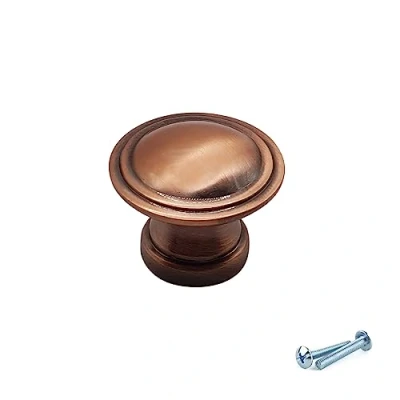 Image of M4TEC Interior Kitchen Cabinet Door Knobs Cupboards Drawers Bedroom Furniture Pull Handles Brushed Copper. VE5 Series: 28 mm