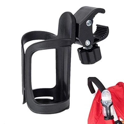 Image of Stroller Cup Holder, Universal Baby Bottle Pram Organiser Adjustable Pushchair Holder Drink Coffee for Accessories, Buggy