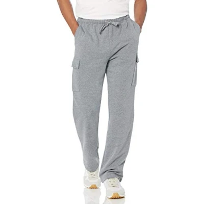Image of Amazon Essentials Men&#039;s Cargo Fleece Joggers, Light Grey Heather, S
