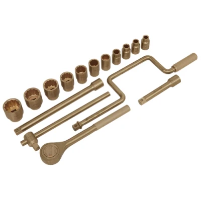 Image of Sealey Premier Socket Set 17pc 1/2&quot;Sq Drive Non Sparking