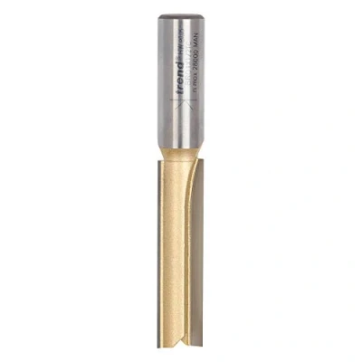 Image of Trend Straight Two Flute Worktop Router Cutter, 1/2 Inch Shank, 12.7mm Cut Diameter &amp; 50.8mm Length, Tungsten Carbide Tipped, BR01X1/2TC