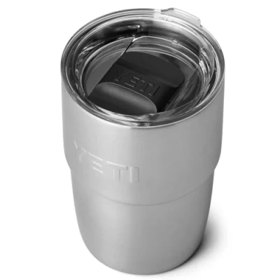 Image of YETI Rambler Cup,Vacuum Insulated Stainless Steel Stackable Cup with Magslider Lid, Steel, 8 oz (237 ml)
