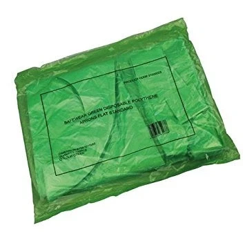 Image of Regal 21000005 Disposable Flat Packed Aprons, Green