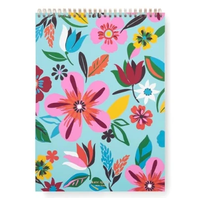 Image of kate spade new york Large College Ruled Notebook, Top Spiral Notebook with 160 Pages, 11.75&quot; x 8.5&quot; Writing Pad, Safari Floral