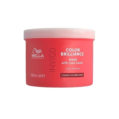 Image of Wella Professionals Invigo Color Brilliance Hair Mask For Coarse Hair, Professional Care Coloured 500 ml
