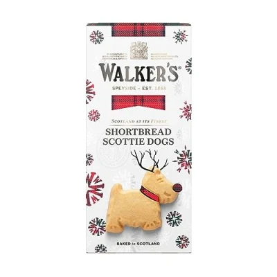 Image of Walkers Shortbread Festive Scottie Dogs 125g