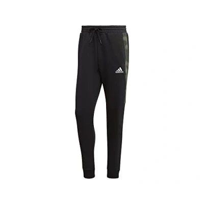 Image of Adidas, Essentials Camo Print Fleece, Sweatpants, Black, S, Man