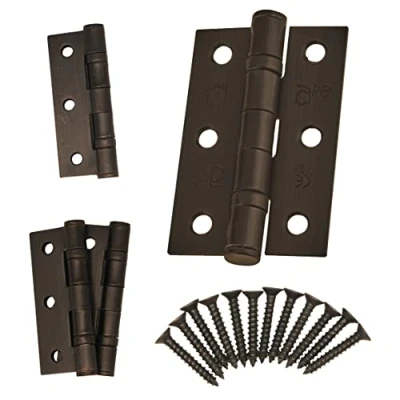 Image of Door Hinge 3&quot; / 76mm Dark Bronze Ball Bearing Washer CE Grade 7 for Fire 2 Pair
