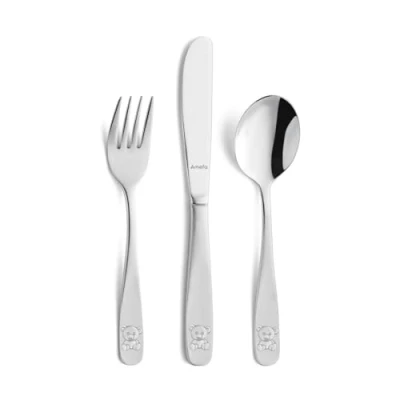 Image of Amefa Children&#039;s Cutlery Bear 3 Piece