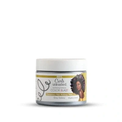 Image of ORS Curls Unleashed Gray Color Blast Makeup Wax 171g, Temporary Hair Colour, With Moisturizing Beeswax &amp; Castor Oil, For Best Colouring Experience