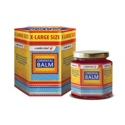 Image of SOTL® X2 Masterplast XL Oriental Balm Warming &amp; Massaging Muscle Rub Soothing Sensation Gym Strain Pain Tissue 36g